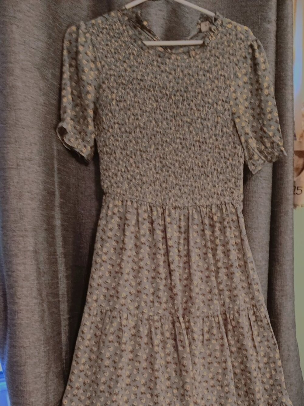 Light blue floral dress
